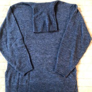 H&M NWT SZ XS  BOHO CHIC BLUE SWEATER